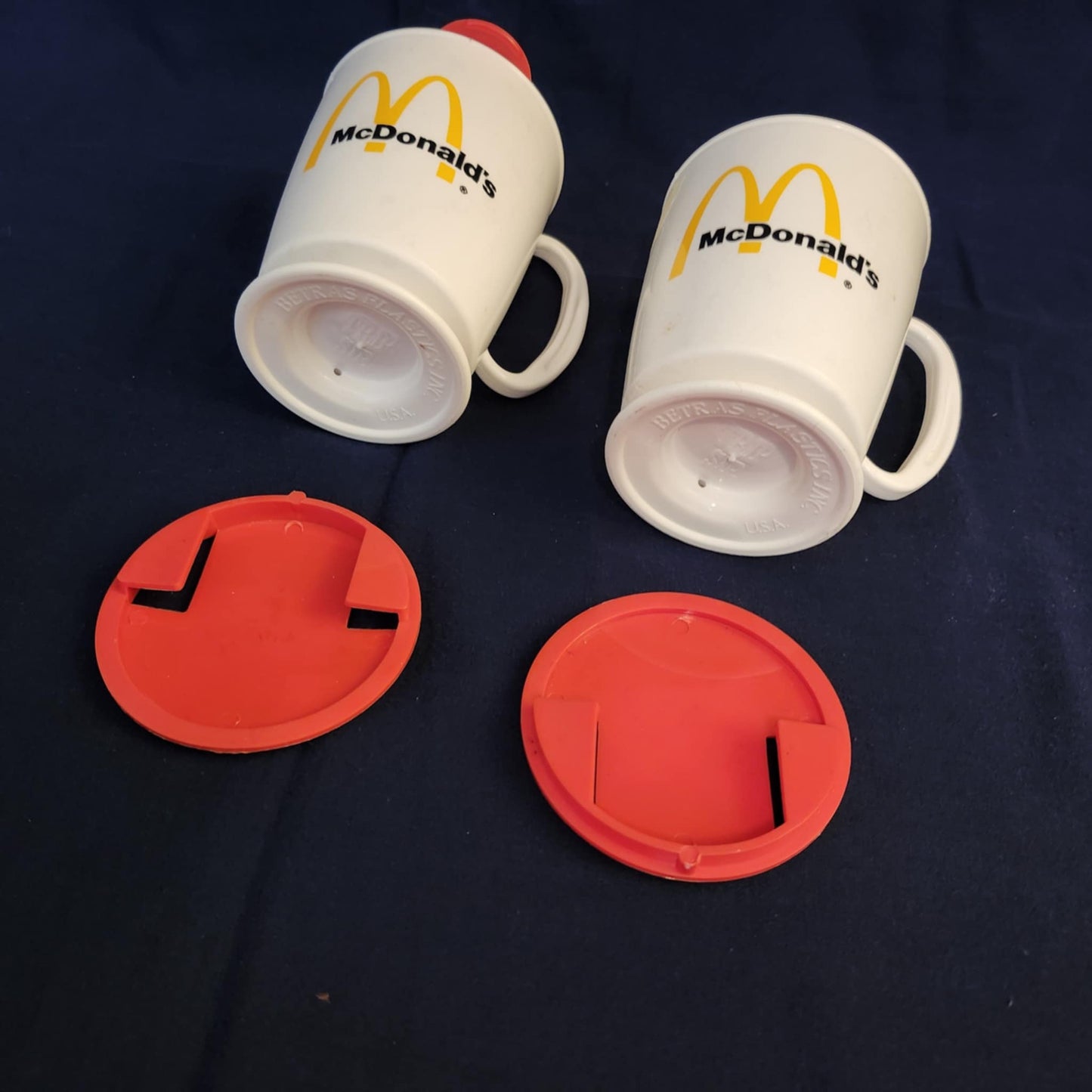 McDonald's Travel Mugs with coasters