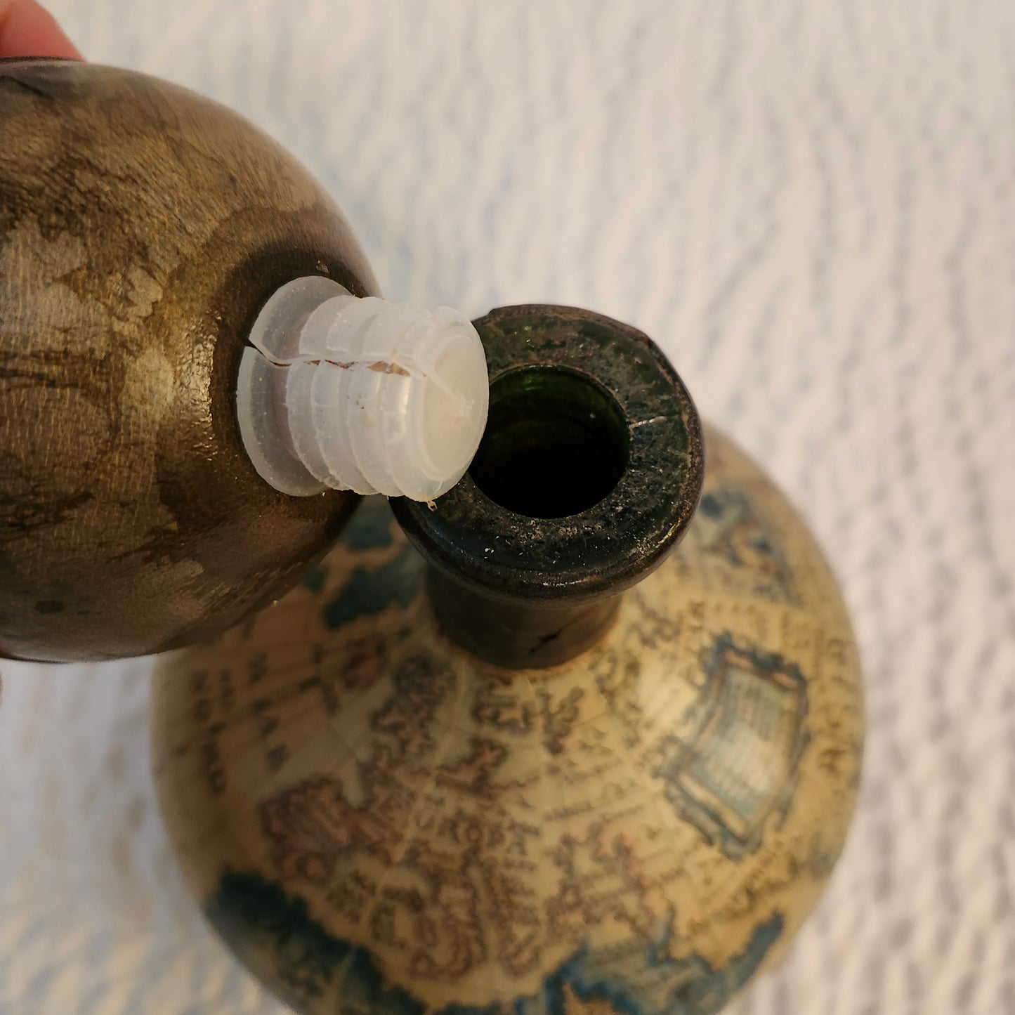 Italian Leather Wrapped Decanter
