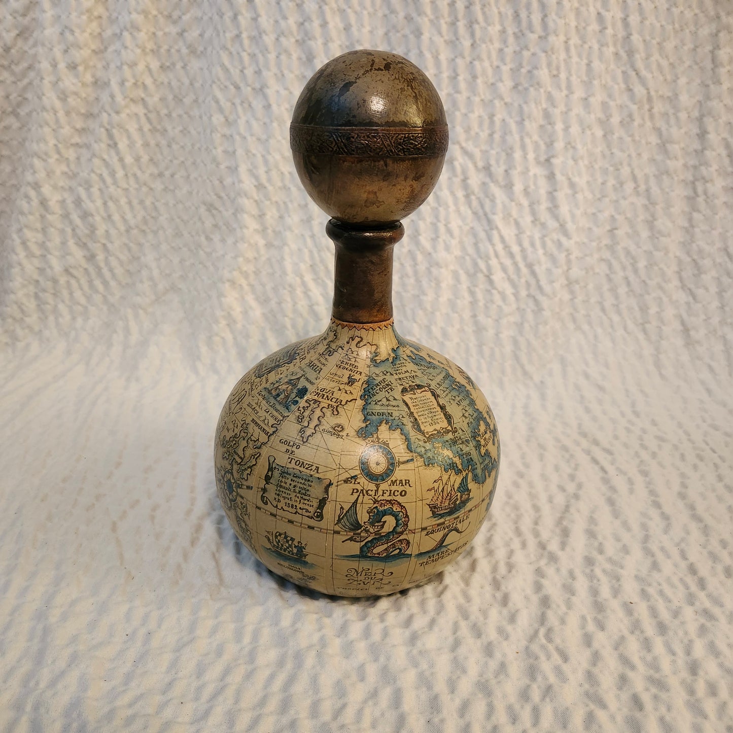 Italian Leather Wrapped Decanter