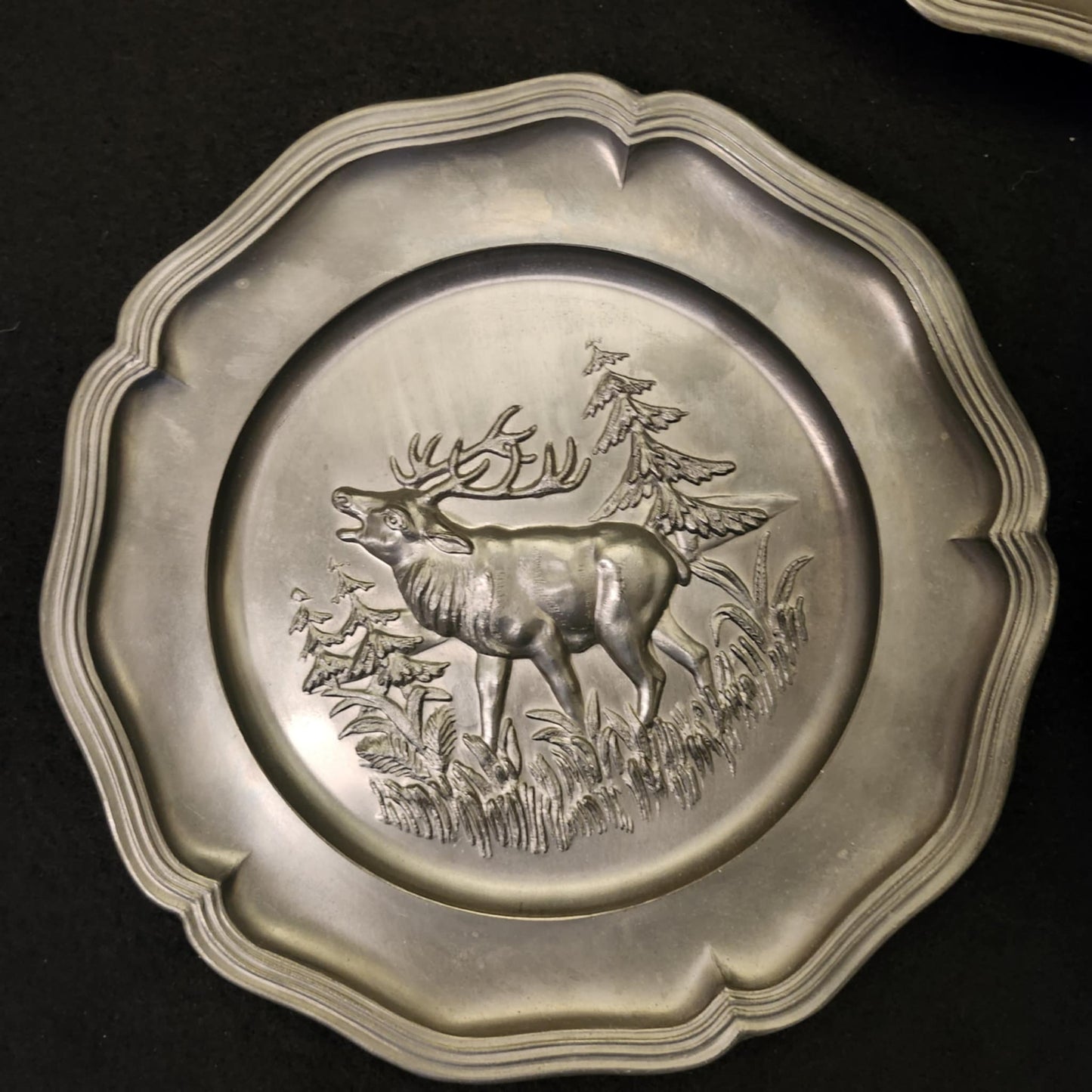 GERMAN PEWTER PLATES