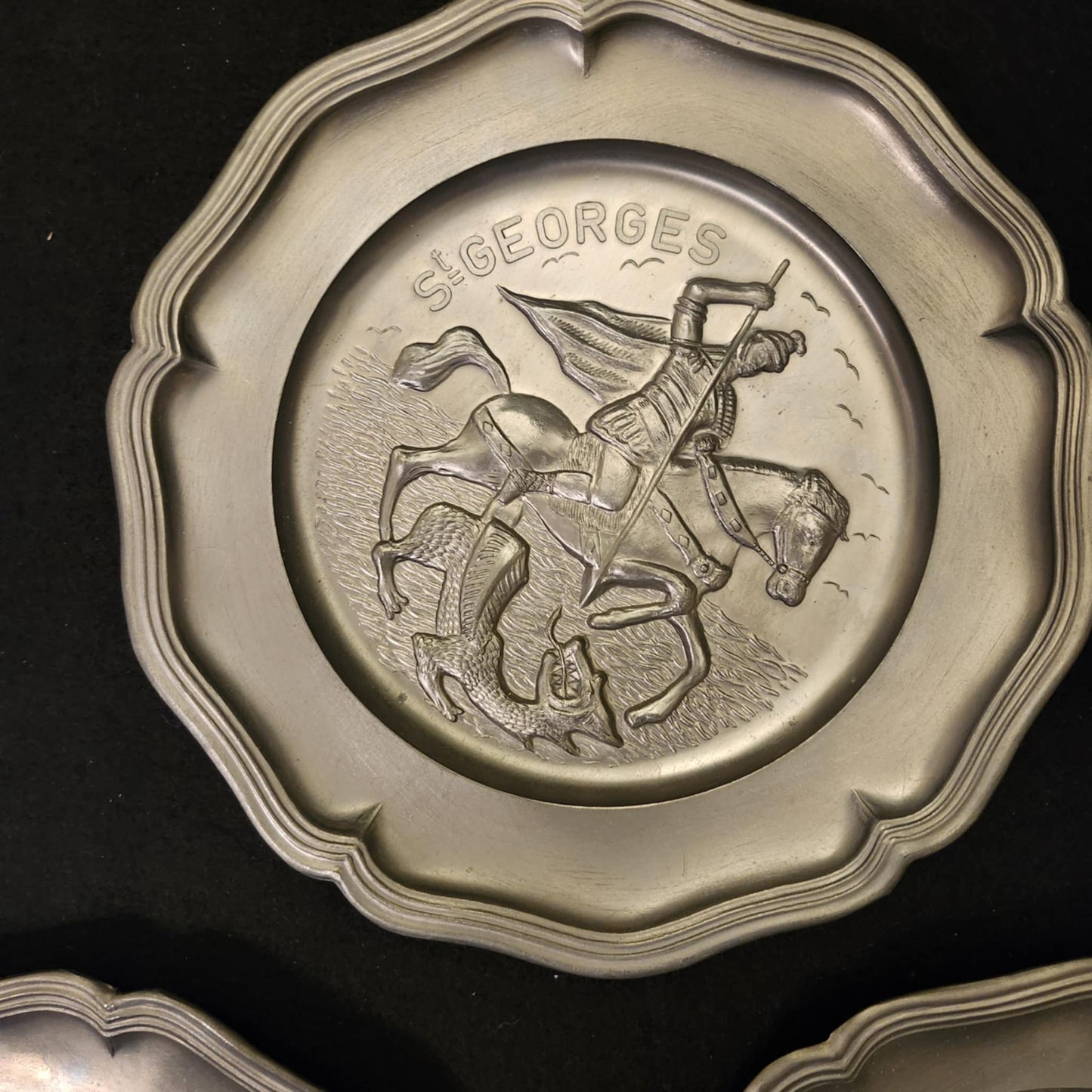 GERMAN PEWTER PLATES