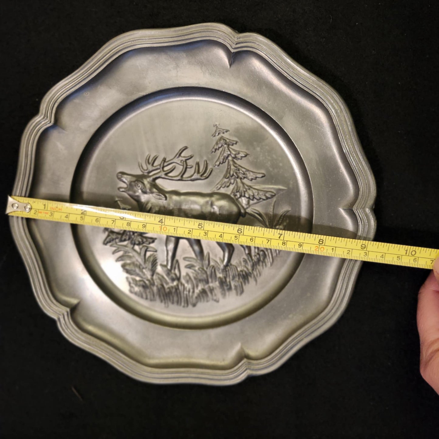 GERMAN PEWTER PLATES