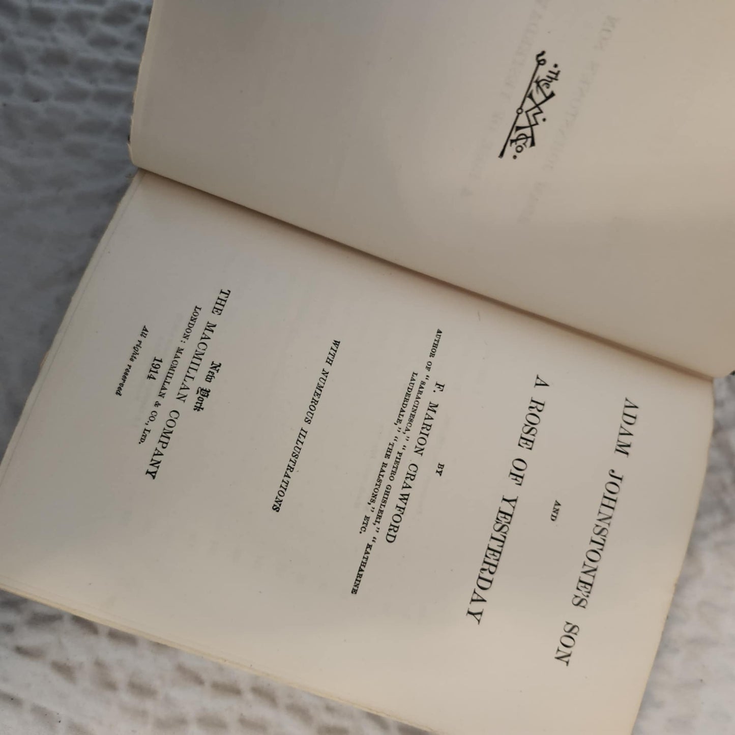 F MARION CRAWFORD book set