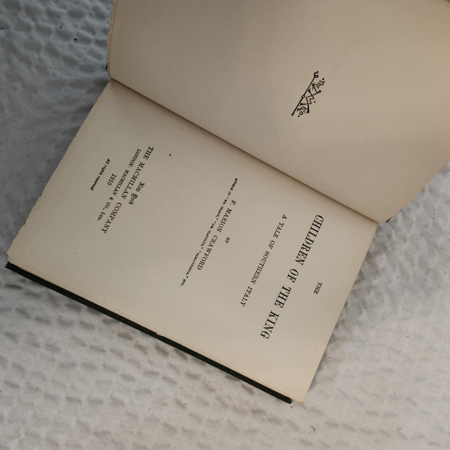 F MARION CRAWFORD book set