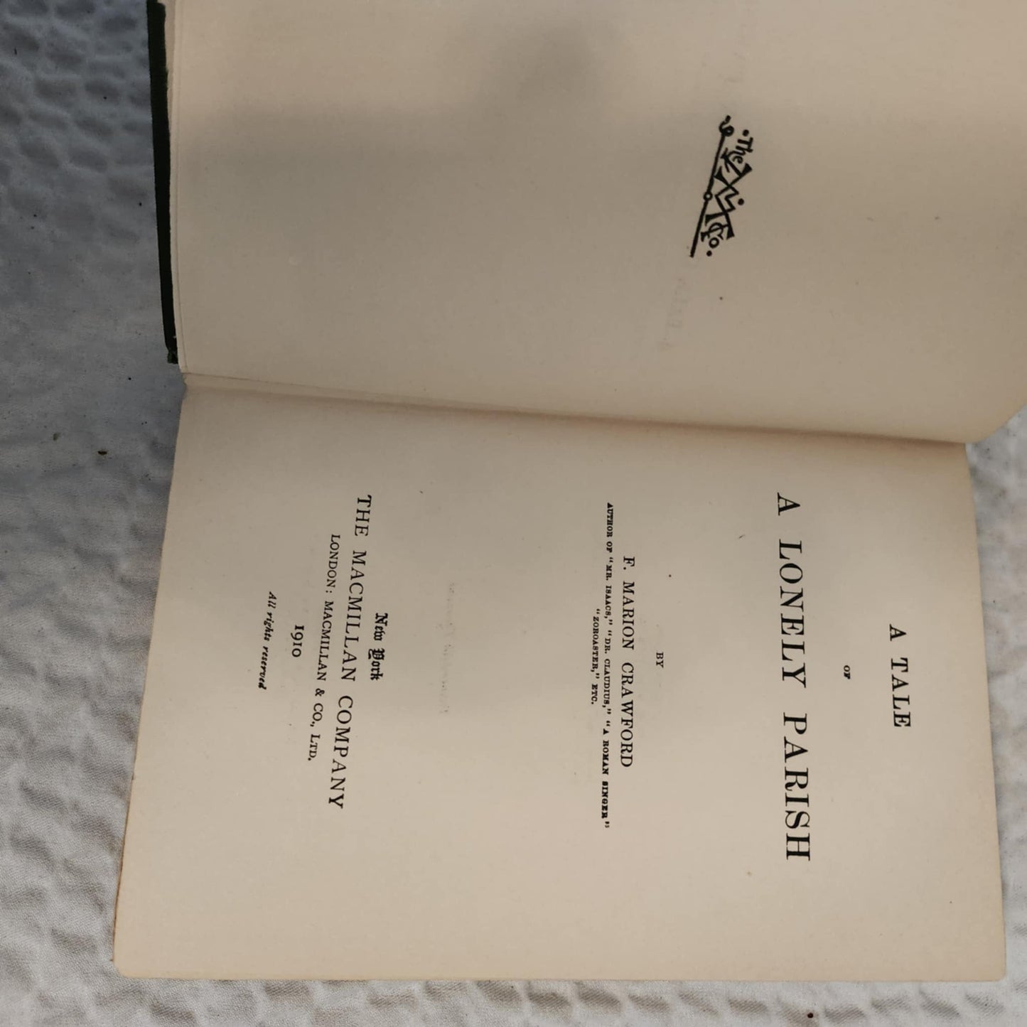 F MARION CRAWFORD book set