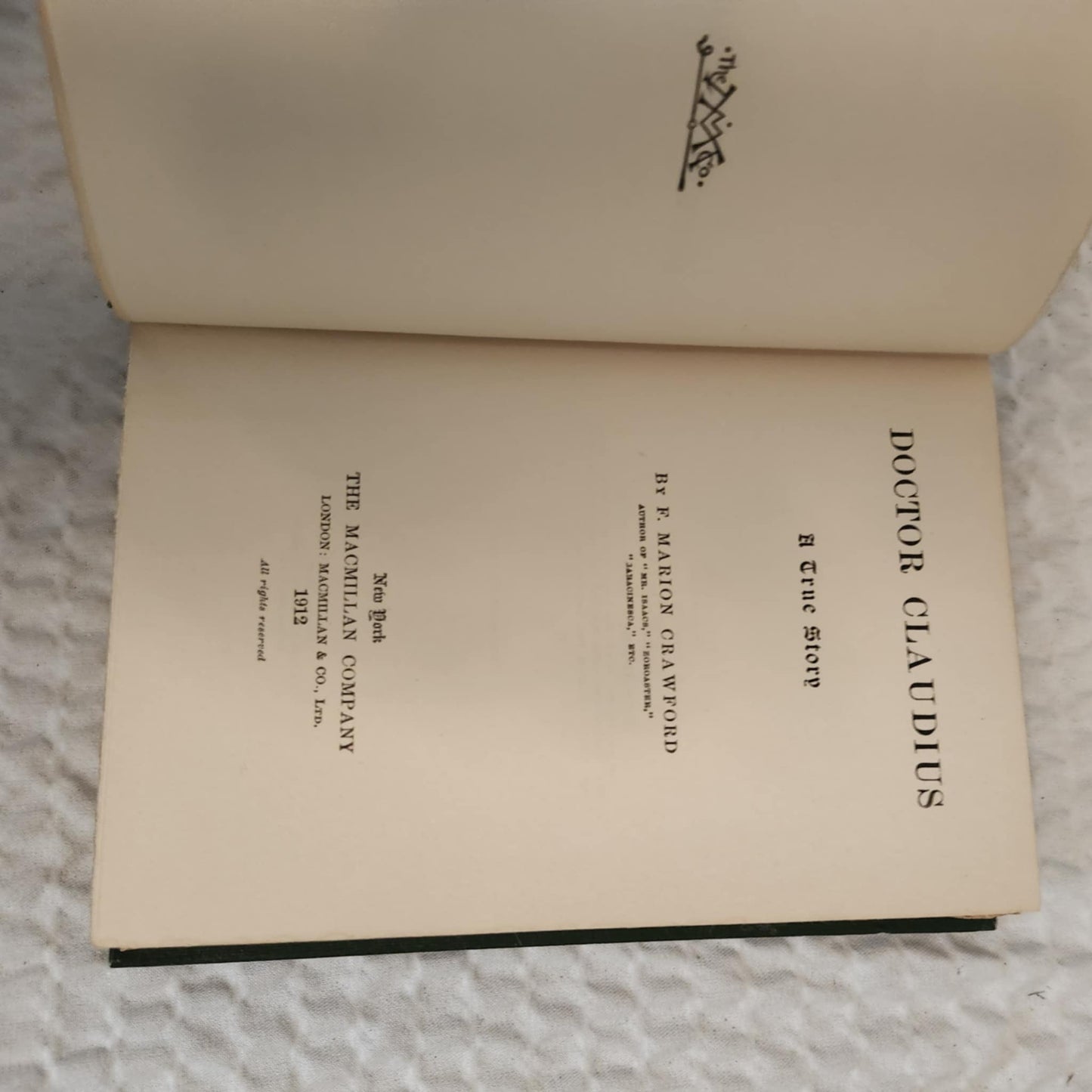 F MARION CRAWFORD book set