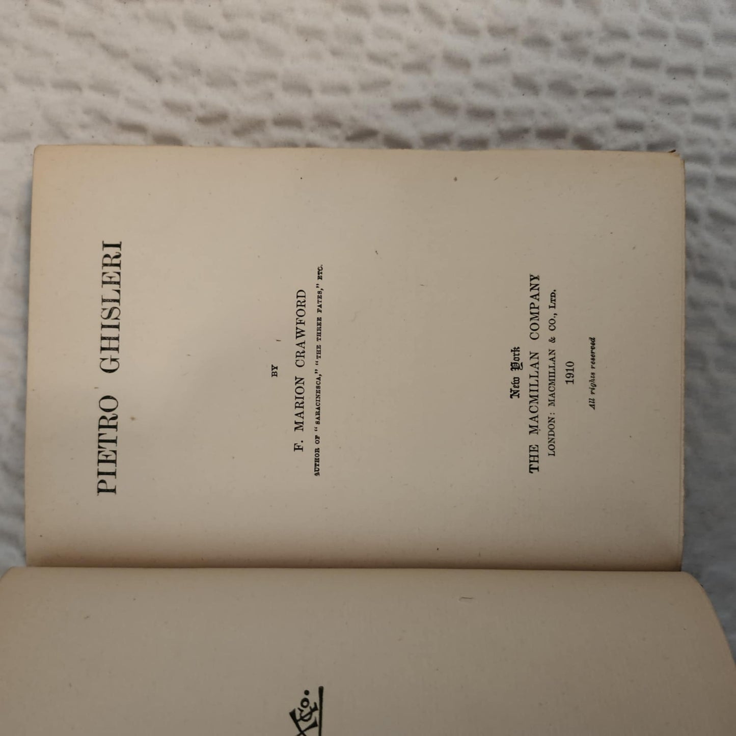 F MARION CRAWFORD book set