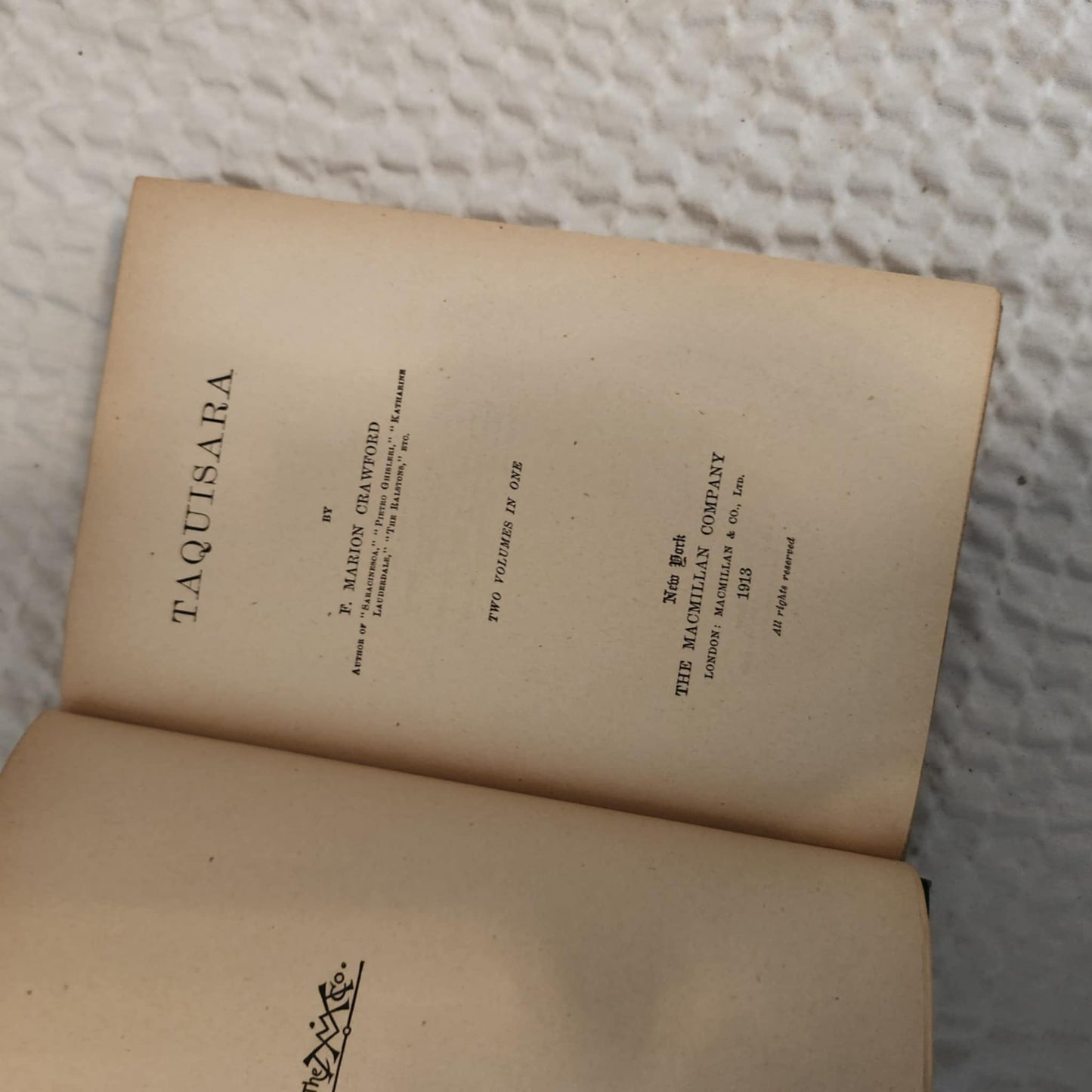 F MARION CRAWFORD book set