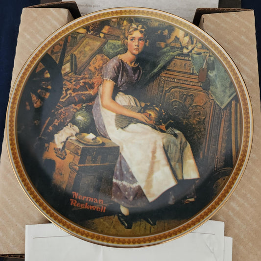 VINTAGE Norman Rockwell "Dreaming in the Attic" Knowles Collector Plate