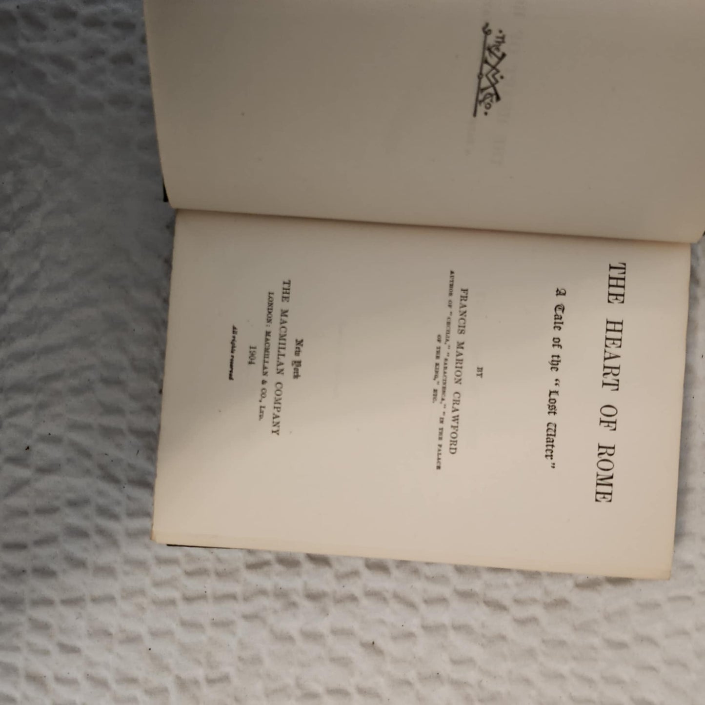 F MARION CRAWFORD book set