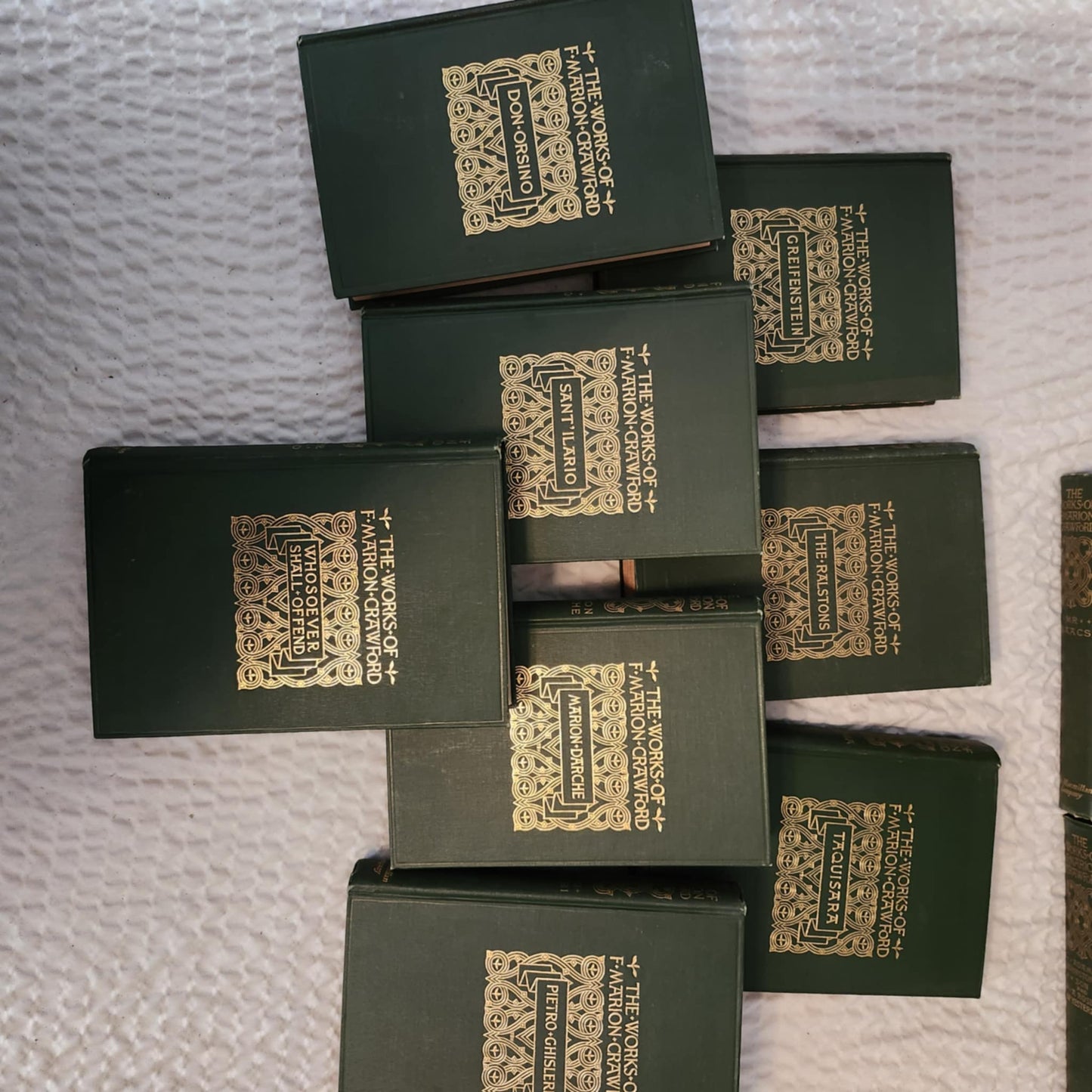 F MARION CRAWFORD book set