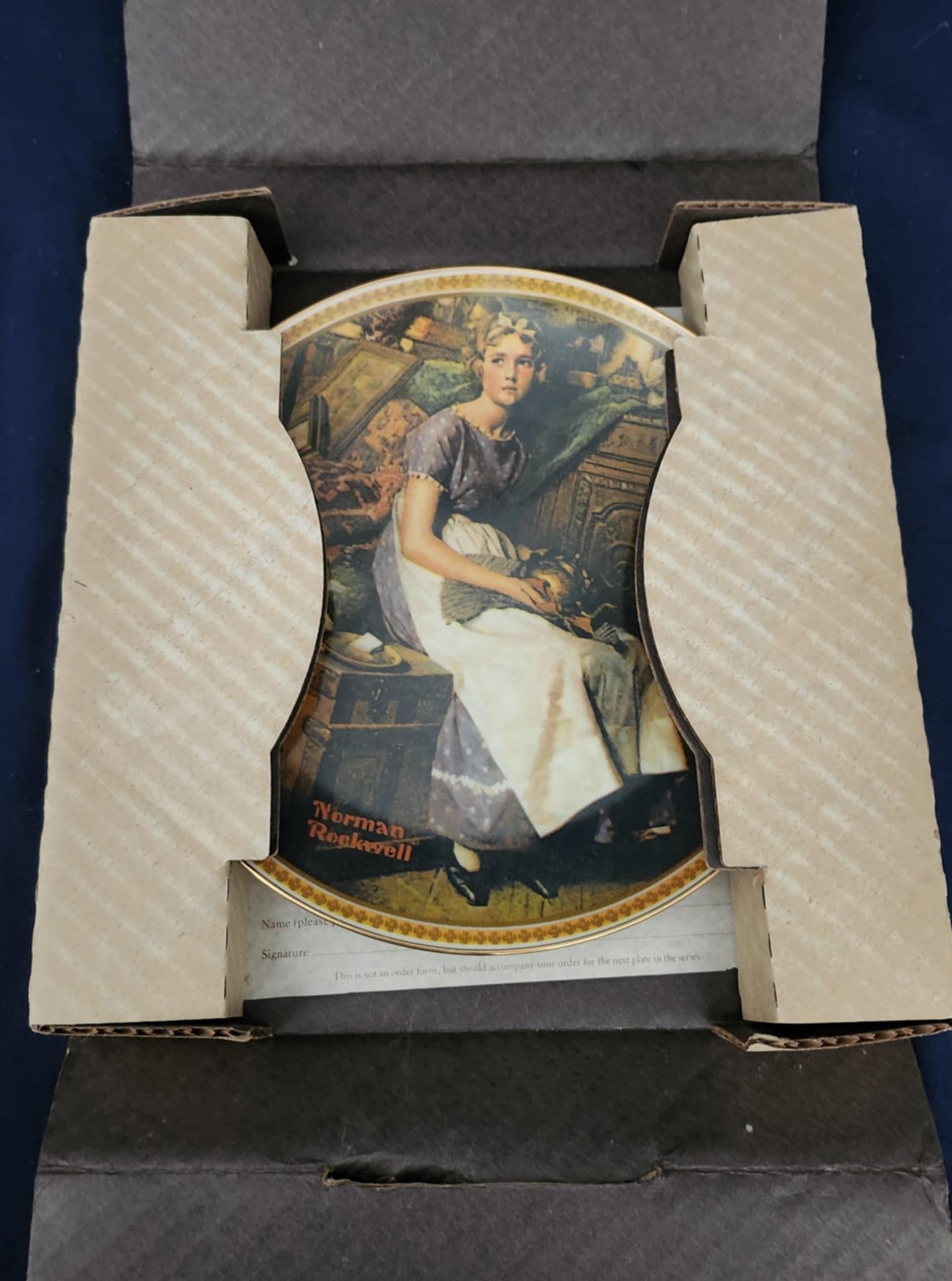 VINTAGE Norman Rockwell "Dreaming in the Attic" Knowles Collector Plate