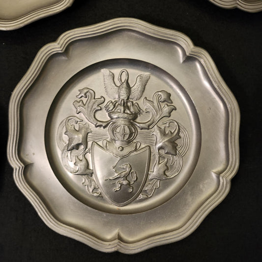 GERMAN PEWTER PLATES