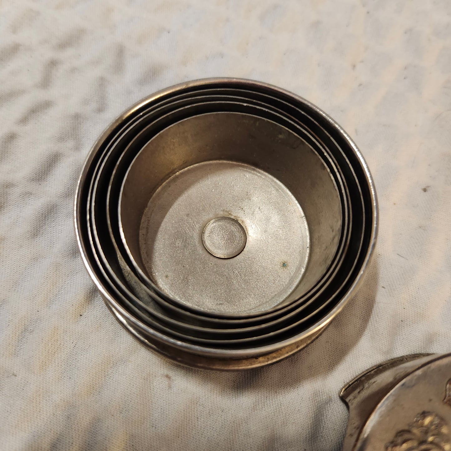 Vintage Collapsing Bicyclist Cup