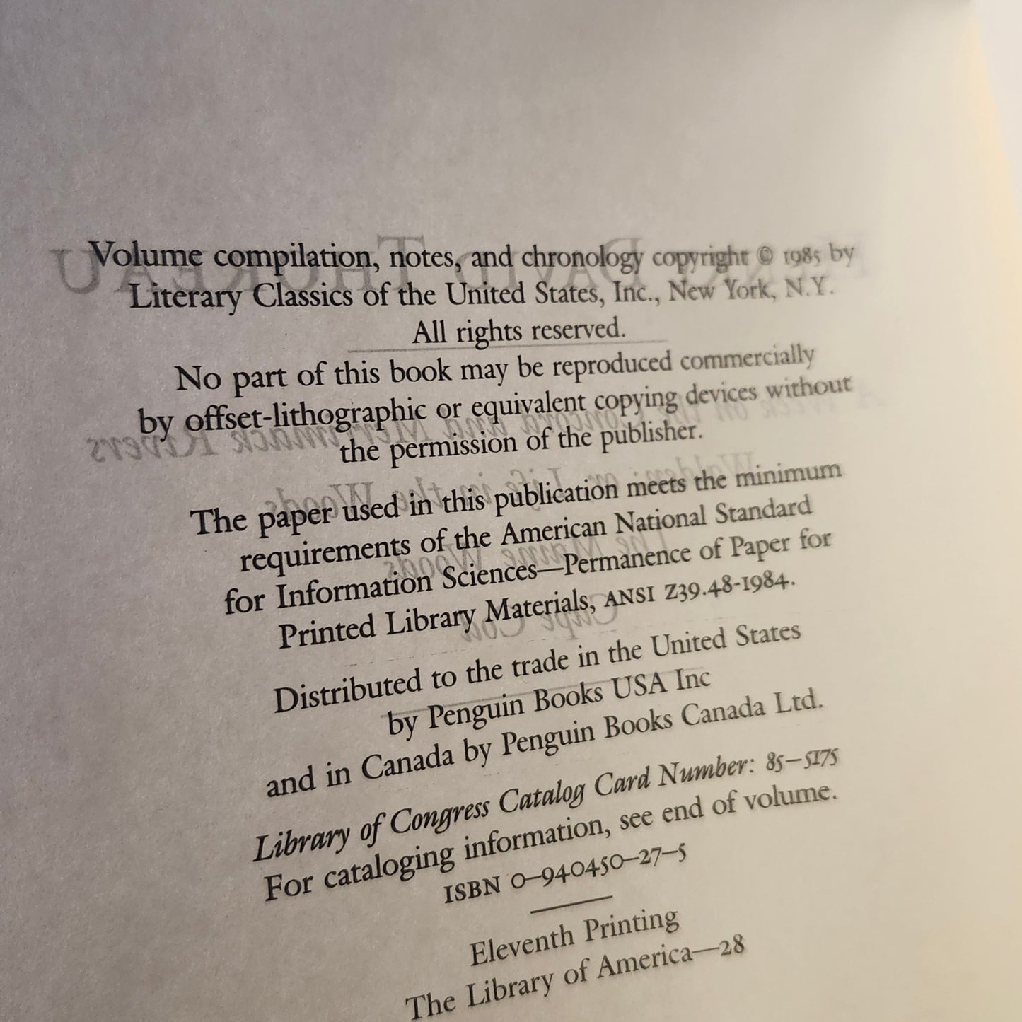 LIBRARY OF AMERICA